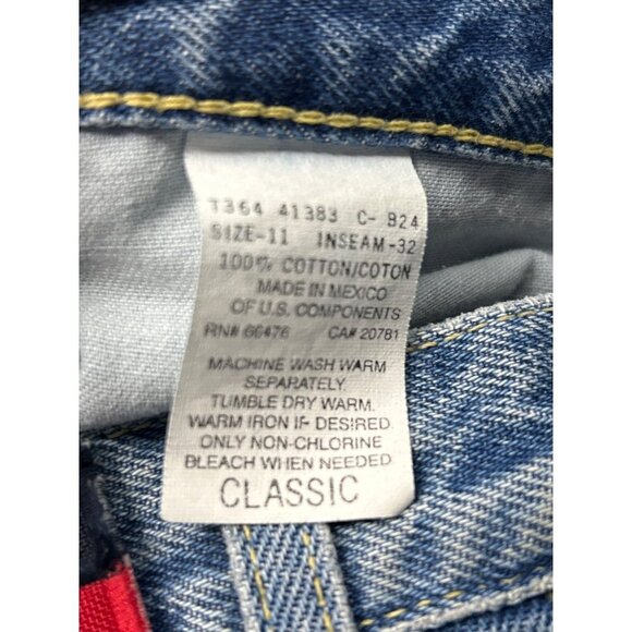Tommy Hilfiger Vintage Big Flag Logo Flag Classic High Waist Mom Jeans 11/32 - Picture 7 of 8